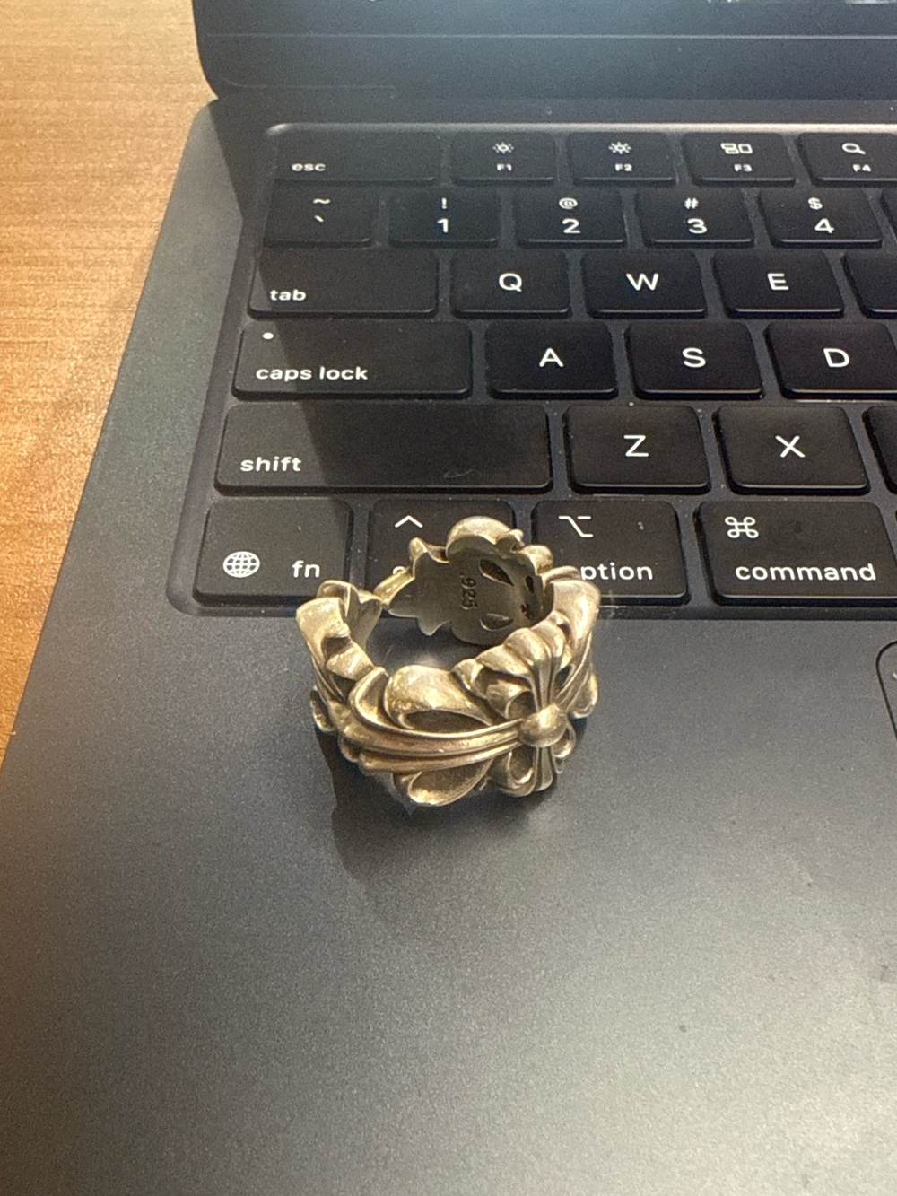 Chrome Hearts Double Floral Ring
